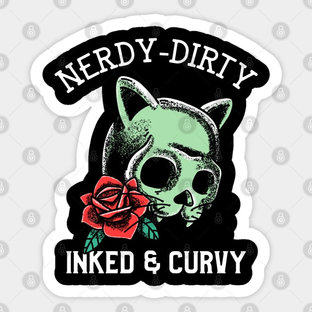 Nerdy Dirty Inked & Curvy - Nerdy Sticker by Hello Sunshine